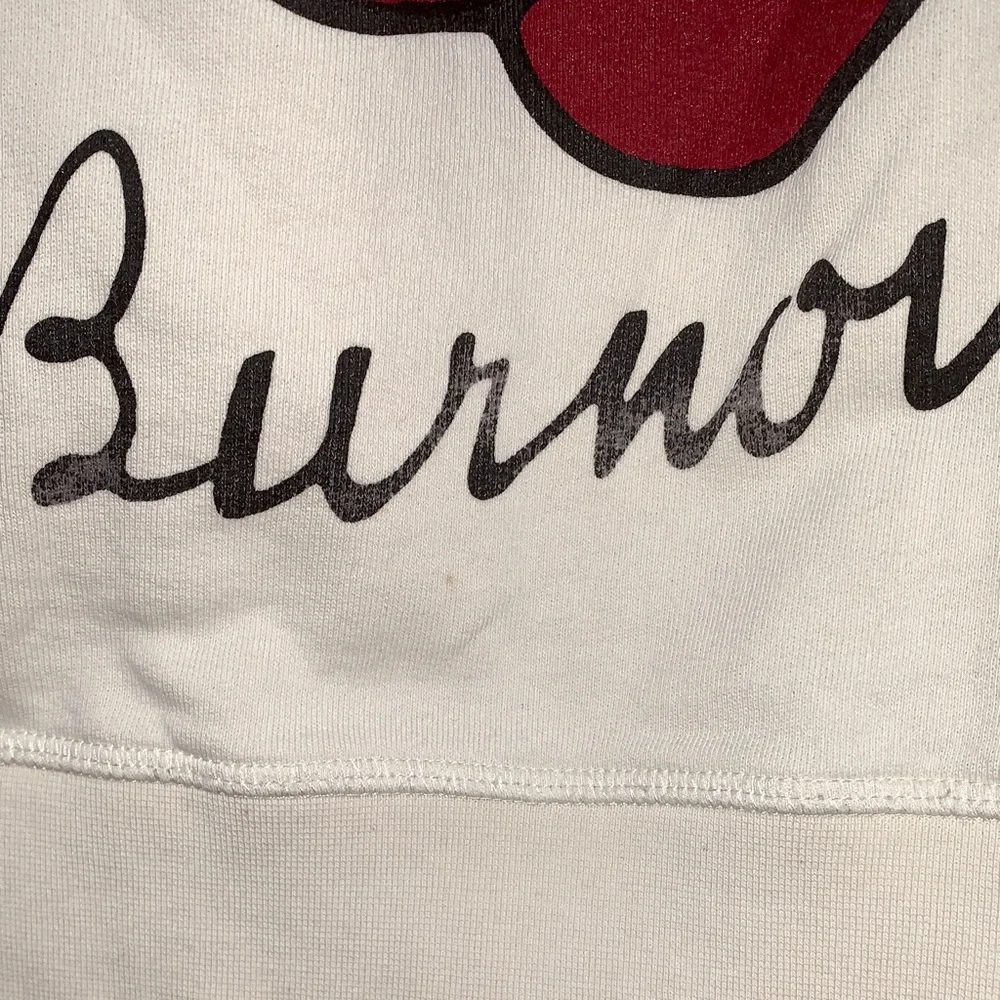 The Phoenix Brand Burnout Crewneck Sweatshirt S99-48 with Red Floral Patch